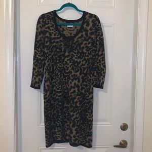 Marvin Richards XL animal print sweater dress